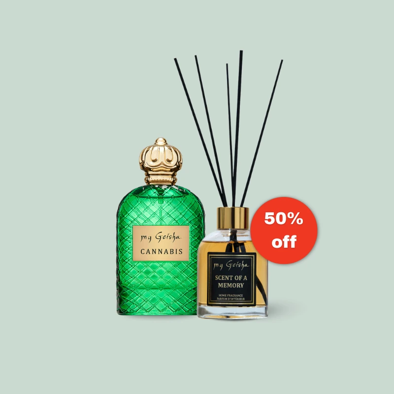 my Geisha Cannabis 100ml + my Geisha Scent of a Memory - Szobaparfüm