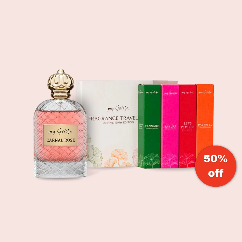 my Geisha Carnal Rose 100ml + Fragrance Travel Kit 40ml