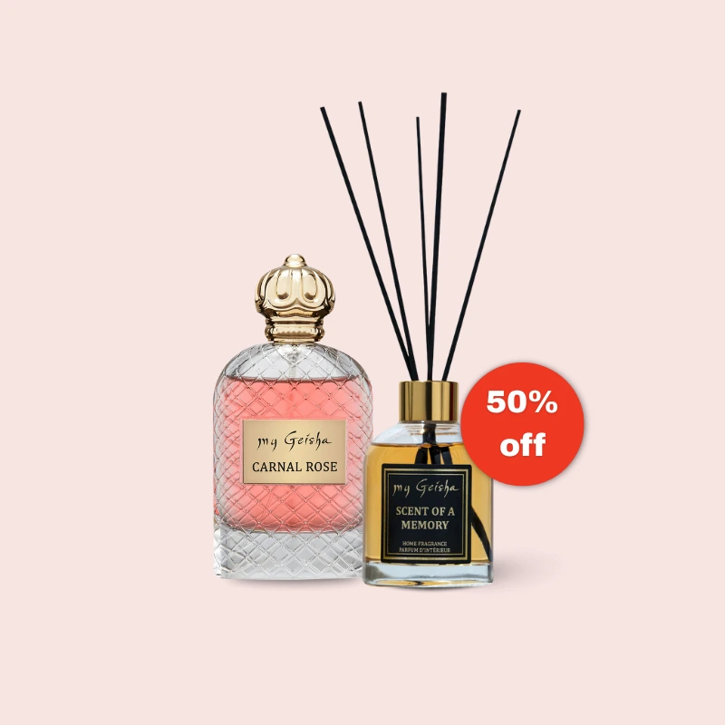 my Geisha Carnal Rose 100ml + my Geisha Scent of a Memory - Szobaparfüm